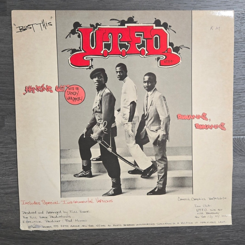 UTFO Hanging Out Roxanne Roxanne 12" Vinyl Single 1984 Select Records FMS 62254